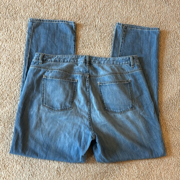 Talbot’s Heritage Straight Leg Blue Jeans 16 W - Picture 4 of 6